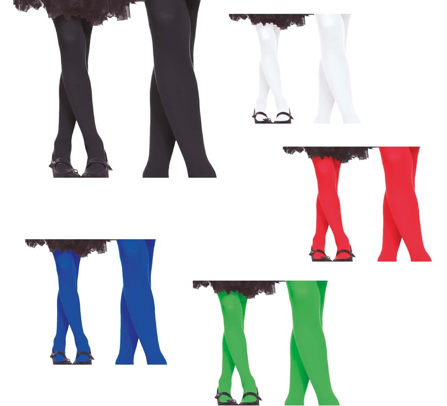 Pantys en varios colores talla 7-12 años infantil