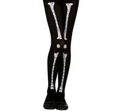 70 DEN Skeleton Tights for girls