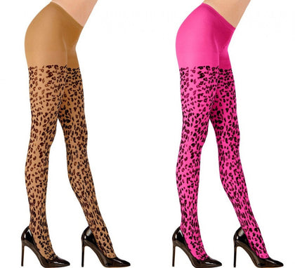 Pantys Estampado Leopardo en varios colores de 70 deniers para mujer