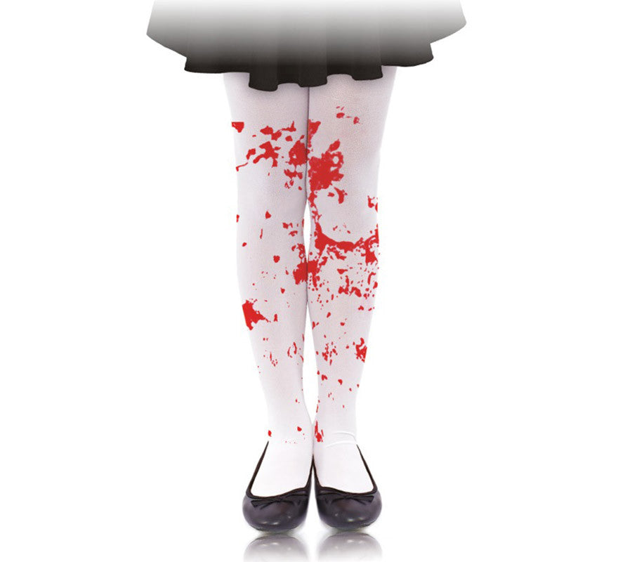 Pantys Infantiles Blancas con Sangre