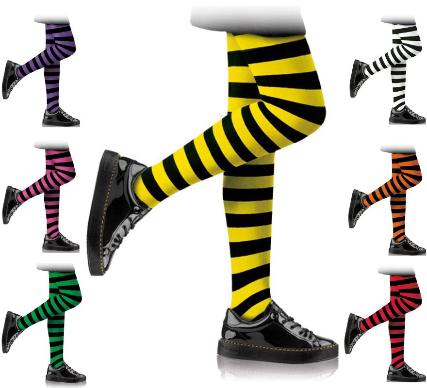 Pantys Infantiles Rayas Negras en varios colores