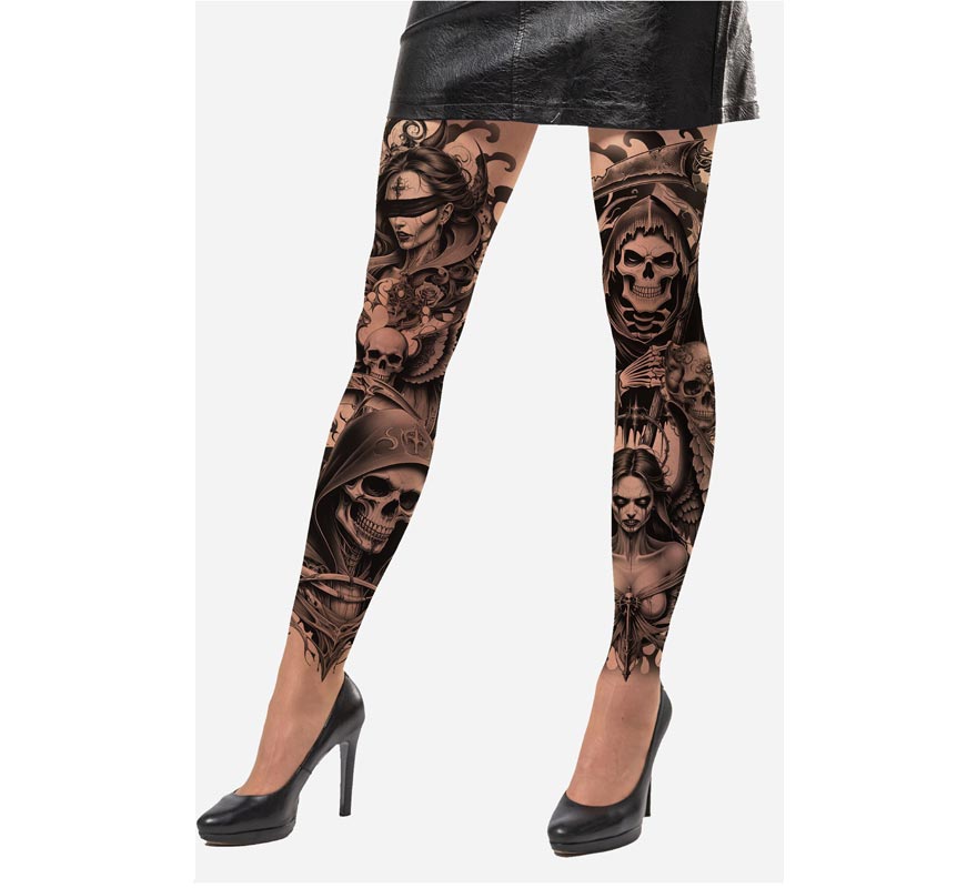 Pantys Muerte con efecto Tatuaje
