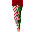 Pantys Navideñas doble estampado rayas y galleta adulto