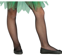 Children's Black Mesh Tights