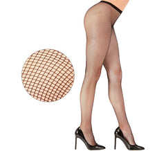 Black fishnet tights for women
