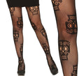 Pantys Rejilla de Calaveras para mujer