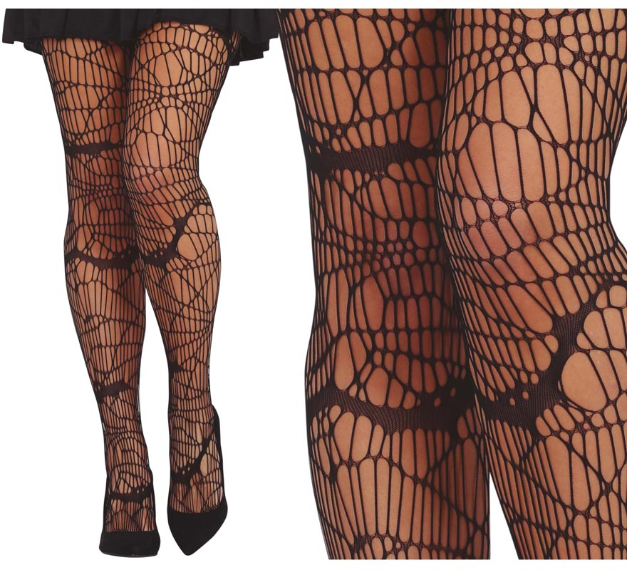 Pantys Rejilla Tela de Araña