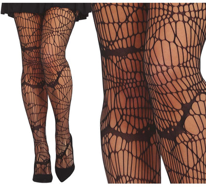 Pantys Rejilla Tela de Araña