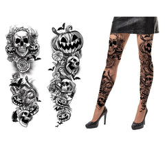 Halloween Tattoo Pantyhose