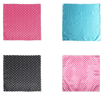 Pañuelo con lunares blancos de 50x50 cm en varios colores