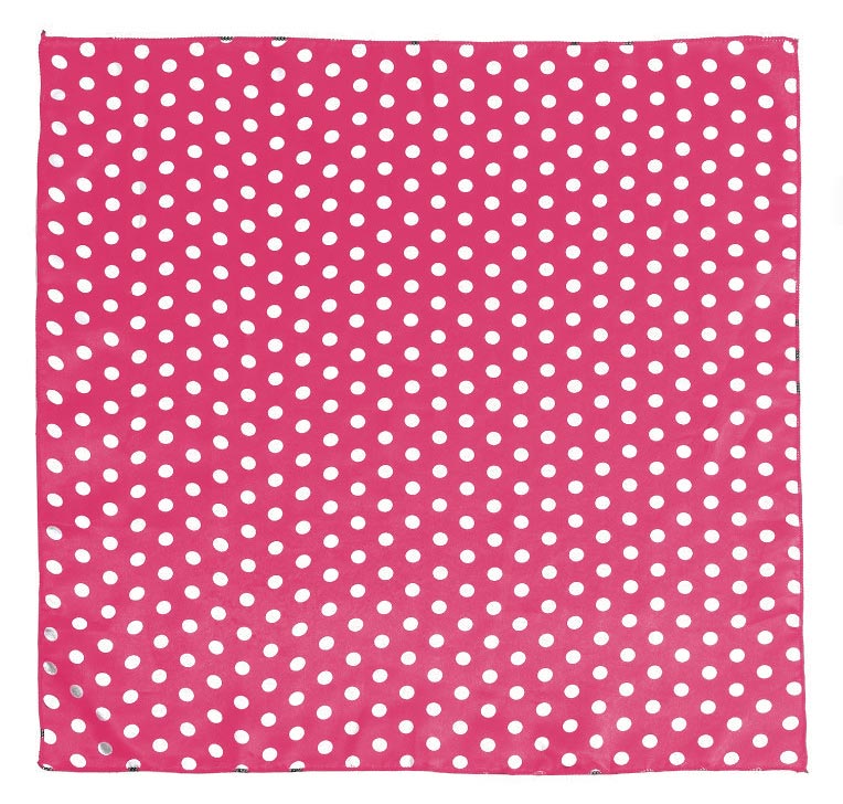 Pañuelo con lunares blancos de 50x50 cm en varios colores