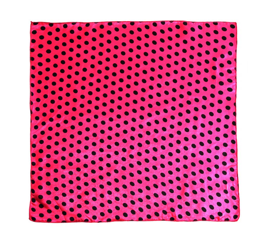 Translation missing: en.Pañuelo con lunares negros de 50x50 cm en varios colores