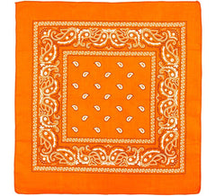 55x55 cm cotton handkerchief in various colors