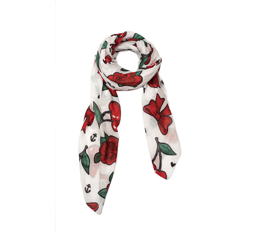 Translation missing: en.Pañuelo Foulard Cherry Vintage Doodle
