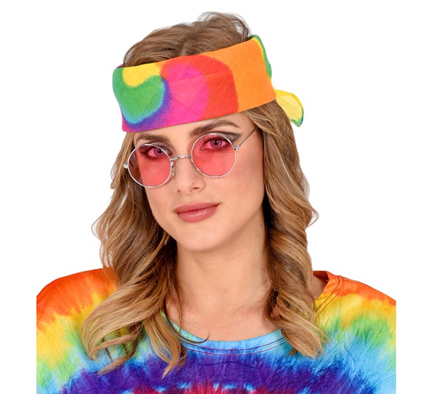 Translation missing: en.Pañuelo Hippie Tie-Dye multicolor de 55x55 cm