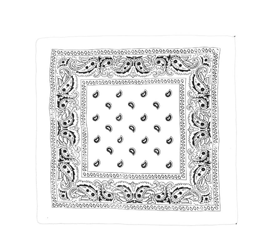 Pañuelo Paisley de 54x54 cm en varios colores