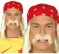 Pañuelo Rojo con Peluca y Bigote
