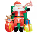 Papá Noel Hinchable con Música, Luz y Movimiento con Ventilador de 122 cm