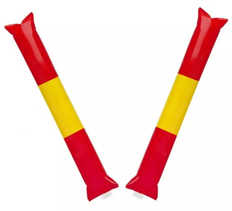 Translation missing: en.Par de Aplaudidores de plástico hinchables de Bandera de España