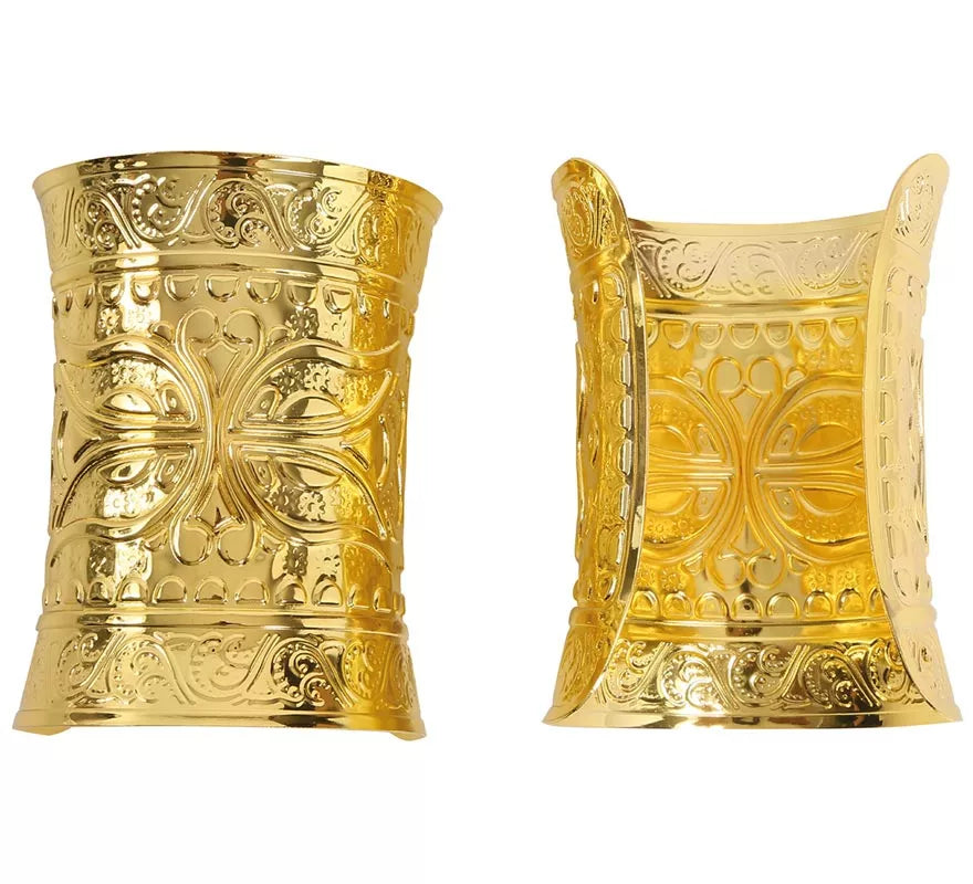 Par de Brazaletes de Romana metálicos