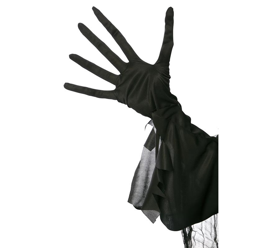 Translation missing: en.Par de Guantes Dedos Largos negros adulto de 35 cm