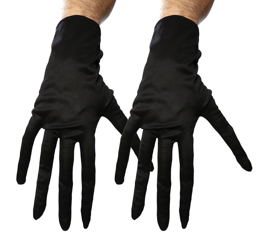 Translation missing: en.Par de Guantes Dedos Largos negros adulto de 35 cm