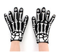 Par de Guantes Esqueleto con flores adulto