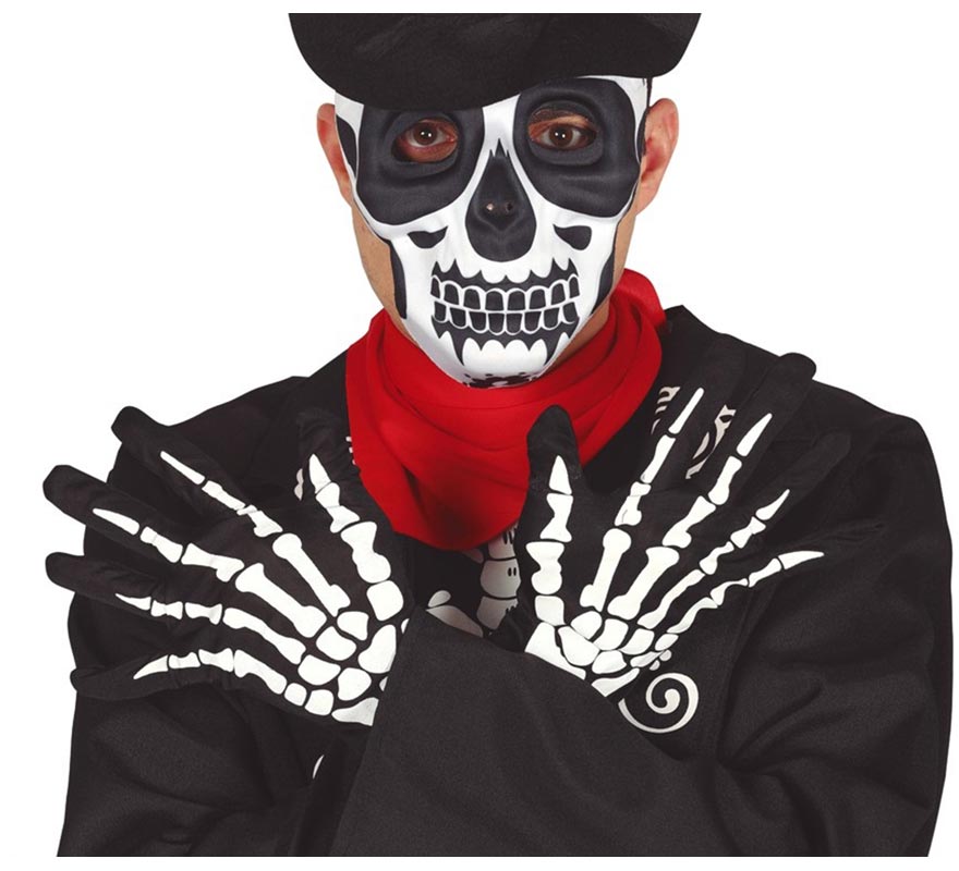 Translation missing: en.Par de guantes Esqueleto para Halloween