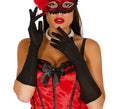 Par de guantes negros 45 cm.