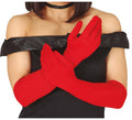 Par de guantes rojos largos 45 cm