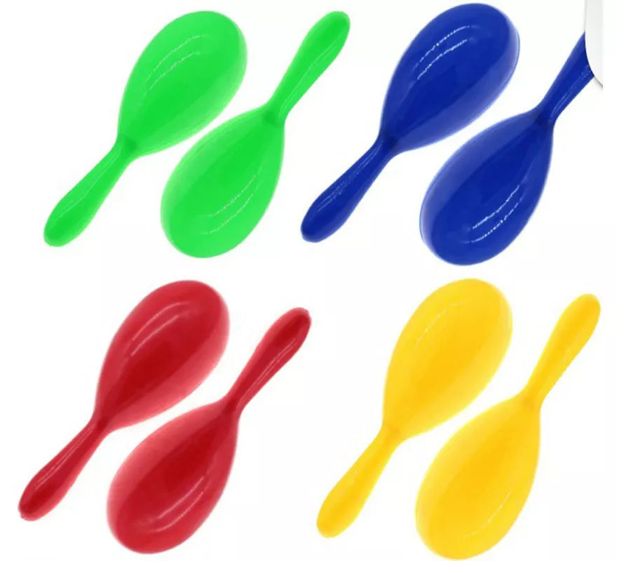 Translation missing: en.Par de Maracas tradicionales de 20 cm en colores surtidos