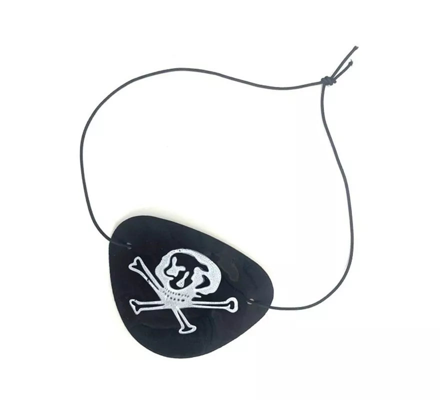 Translation missing: en.Parche Pirata básico negro con calavera