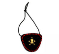 Parche Pirata costuras rojas para mujer