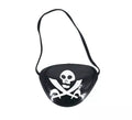 Parche Pirata negro con calavera tenebrosa