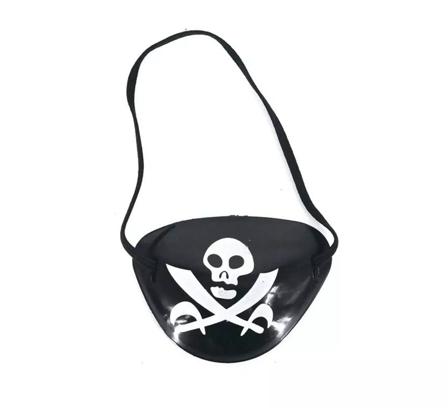 Translation missing: en.Parche Pirata negro con calavera tenebrosa