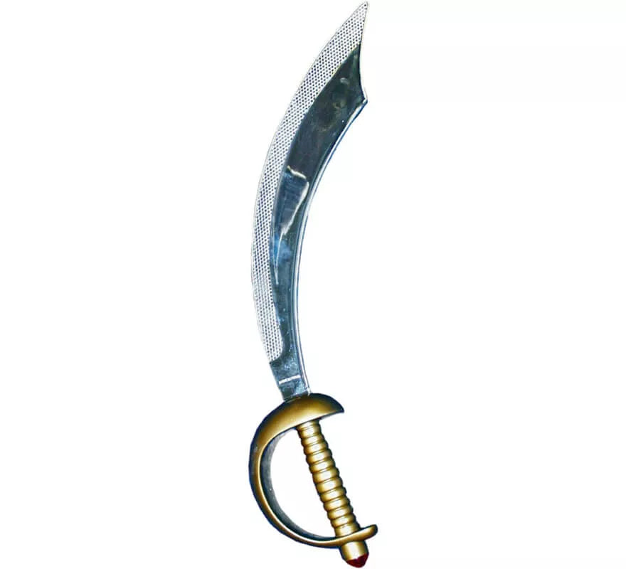 Parche y Espada de Pirata plateados 46cm