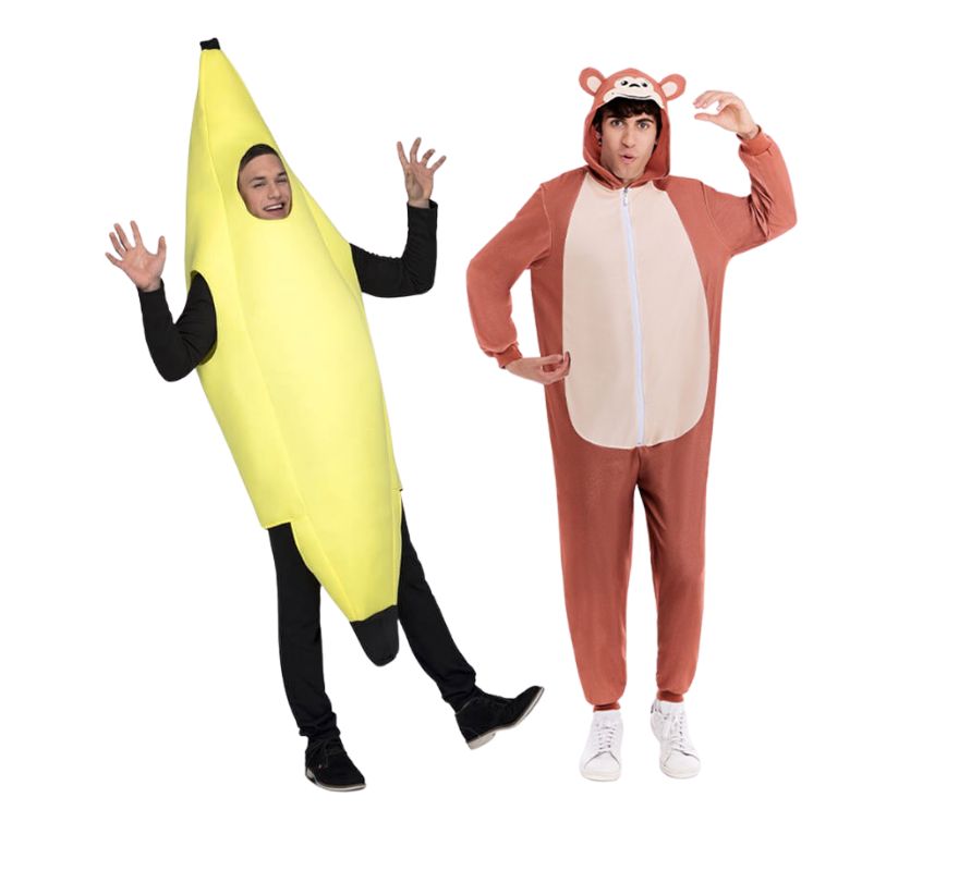 Pair of banana and monkey
