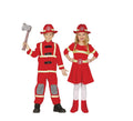 Pareja de bomberos infantil