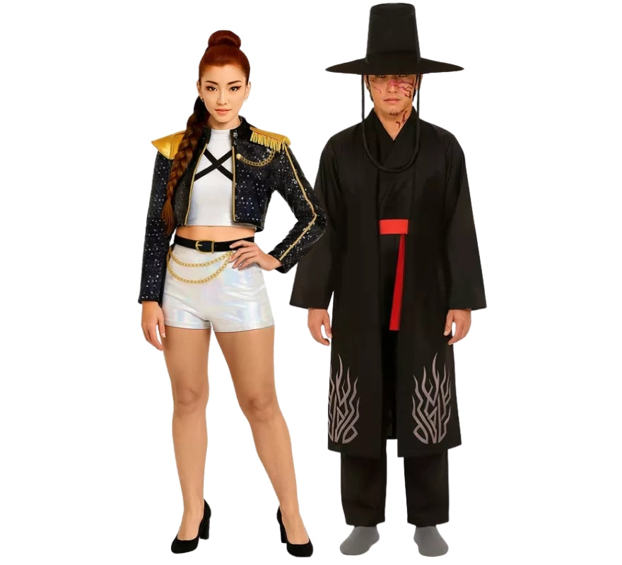 Golden singer and demon couple