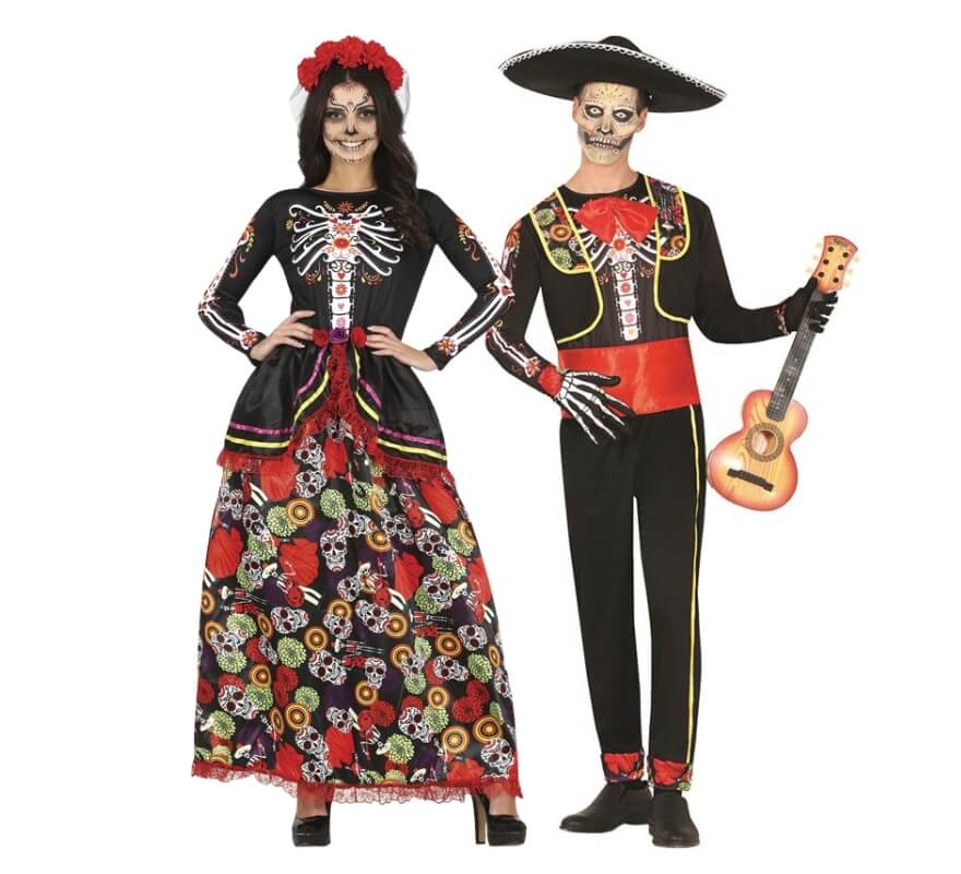 Translation missing: en.Pareja de Catrina y Catrin estampados