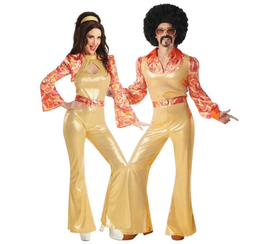 Golden disco couple from the 70s