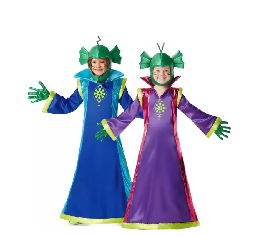 Translation missing: en.Pareja de extraterrestres azul y morado infantil