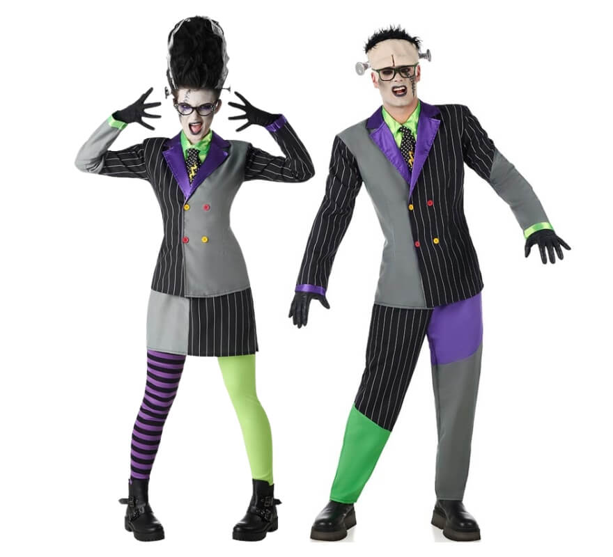 Striped Frankenstein couple