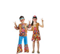 Pareja de Hippies con chaleco infantil