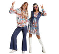 Pareja de hippies con estampado