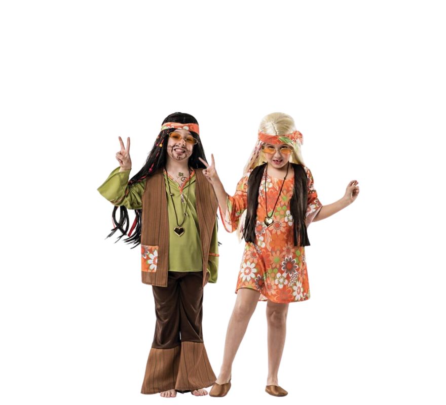 Translation missing: en.Pareja de Hippies con flores