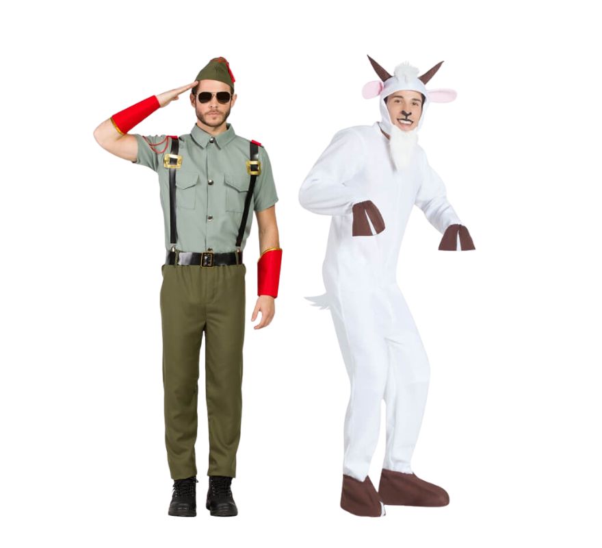 Legionnaire and goat couple