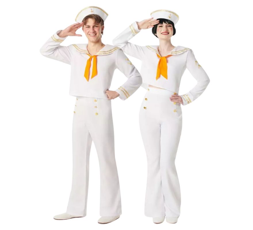 White sailor couple
