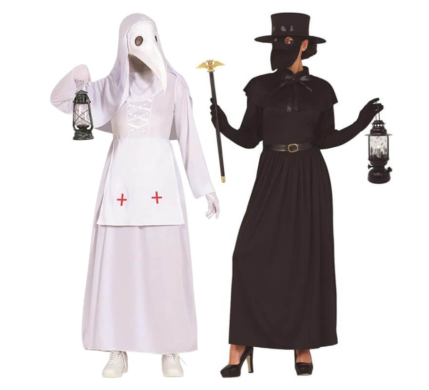 Plague doctor and nurse couple
