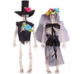Pareja de Novios Esqueleto del Día de los muertos de 15 cm